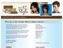 Tablet Screenshot of jemmamariessalon.com